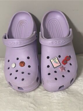 Crocs Classic Clog Lightweight Comfort Shoes W10M8 Kibbitz Pastel Purple